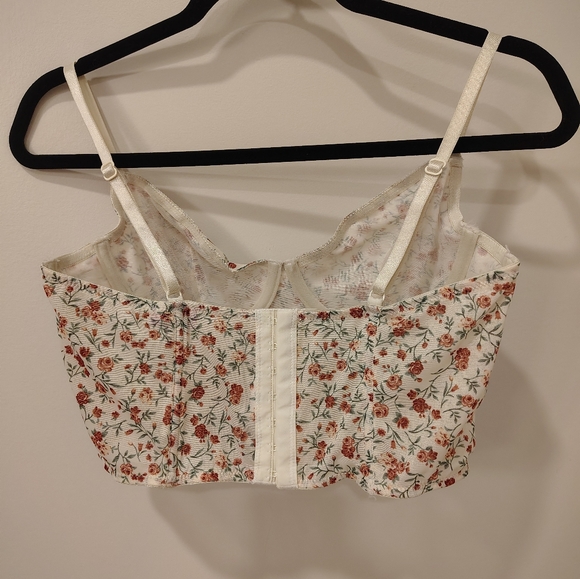 Francesca's Mi Ami Floral Mesh Corset - Picture 2 of 4